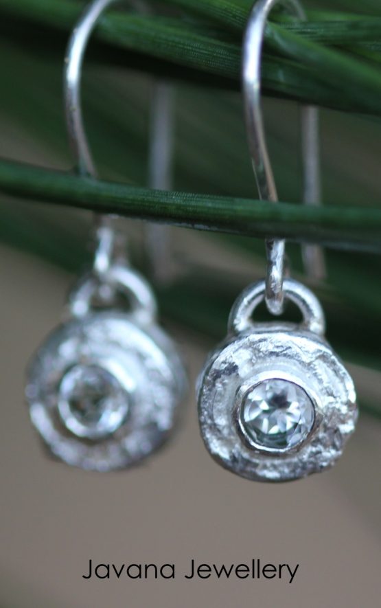 mini iceberg crystal earrings