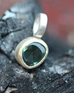 polki sapphire gold & silver pendant (limited edition)