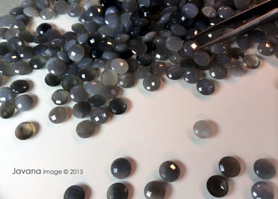 grey moonstone oxidized ring - Image 2