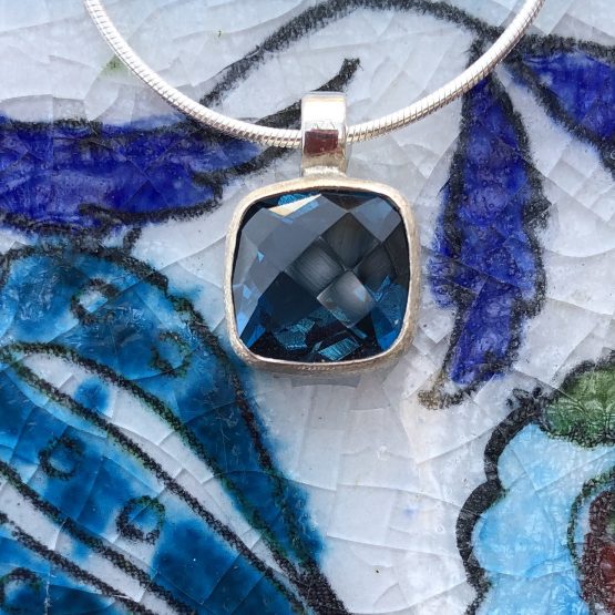 london blue topaz pendant