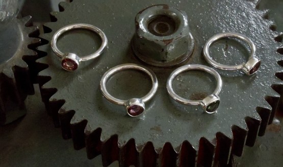 pink rose cut sapphire ring - Image 3