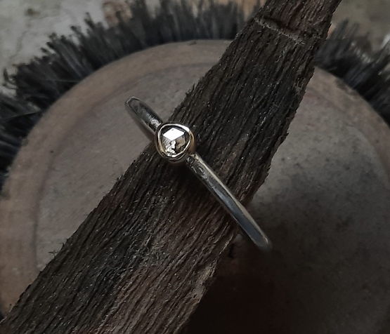 grey diamond ring